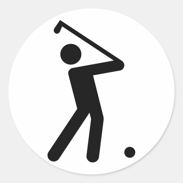 Sticker Symbole de Golf (Devant)