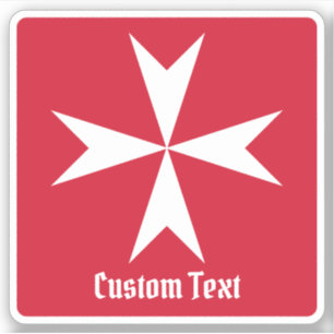 Sticker Symbole de la Croix de Malte