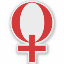 Symbole de la planète Vénus (rouge)