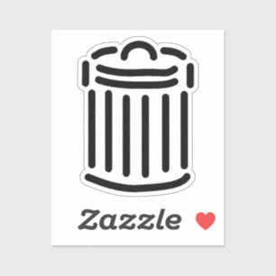 Sticker Symbole de la poubelle