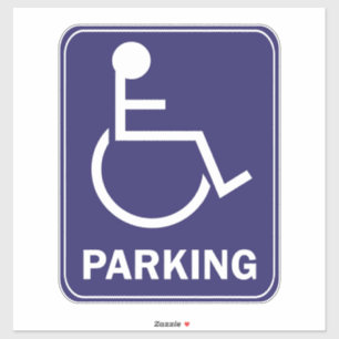 Sticker Symbole de l'autocollant pour fauteuil roulant - H
