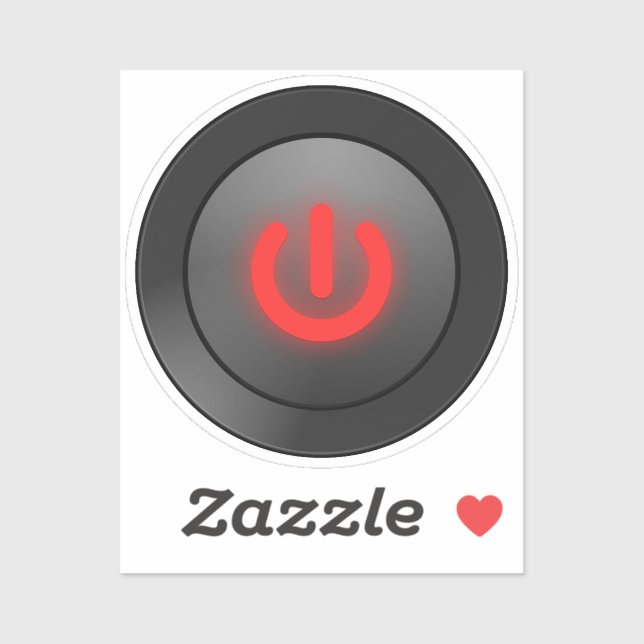 Sticker Symbole de mise hors tension (Feuille)