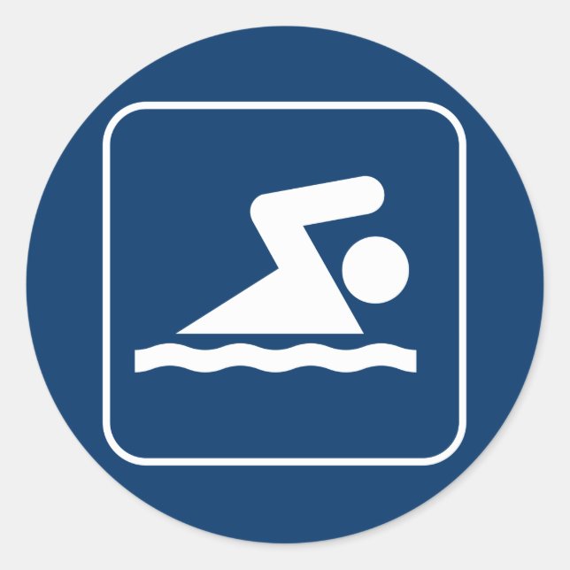 Sticker Symbole de natation (Devant)