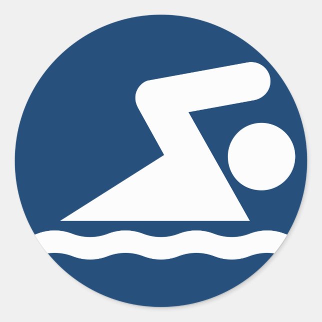Sticker Symbole de natation (Devant)