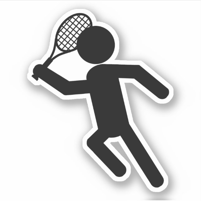Sticker Symbole de tennis masculin Sports (Devant)