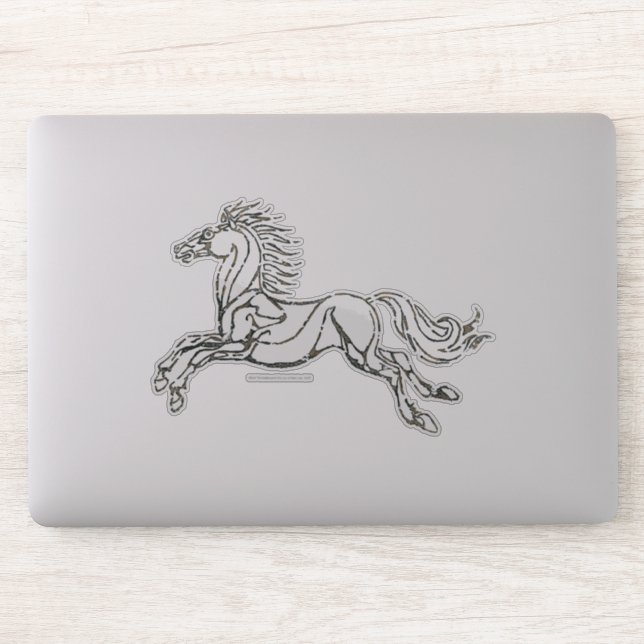 Sticker Symbole du cheval Rohan (Ordinateur)