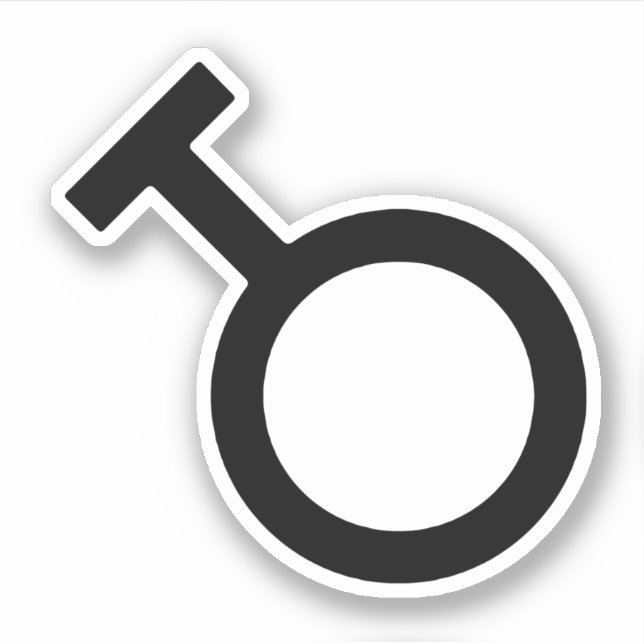 Sticker Symbole genre Travesti (Devant)