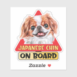 Sticker Symbole japonais de trafic de chien espagnol à bor