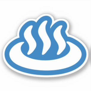 Sticker Symbole japonais Onsen ♨ Hot Spring 温 泉