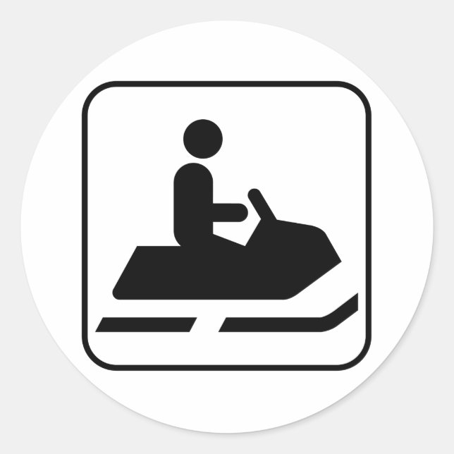 Sticker Symbole motoneige (Devant)