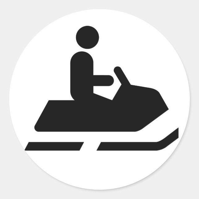 Sticker Symbole motoneige (Devant)