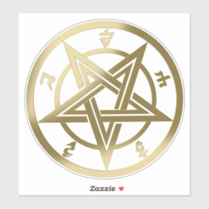 Sticker Symbole pentagramme classique