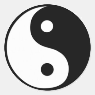 Sticker SYMBOLE YIN ET Yang