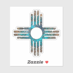 Sticker Symbole Zia Sun