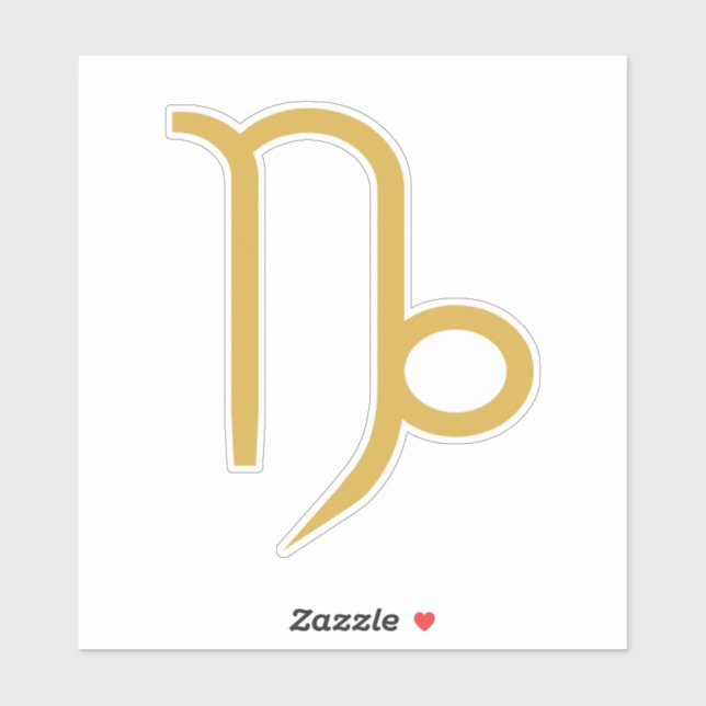 Sticker SYMBOLE Zodiaque Capricorne (Feuille)
