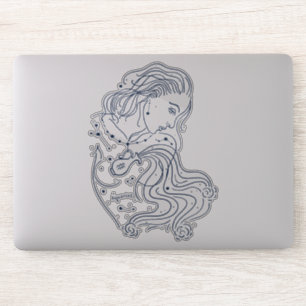 Sticker SYMBOLE Zodiaque FILLE Aquarius