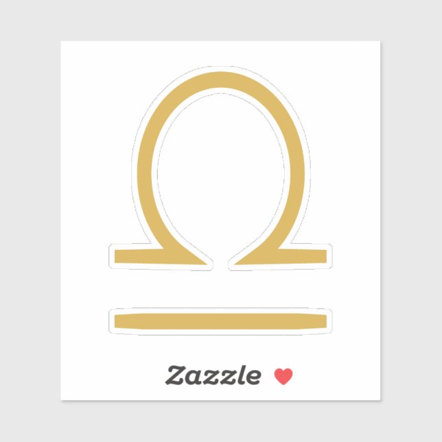 Sticker SYMBOLE Zodiaque Libra (Feuille)