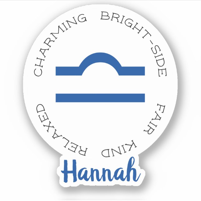 Sticker Symbole zodiaque Libra (Devant)