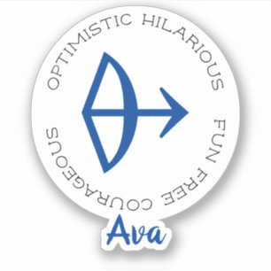 Sticker Symbole zodiaque Sagittarius