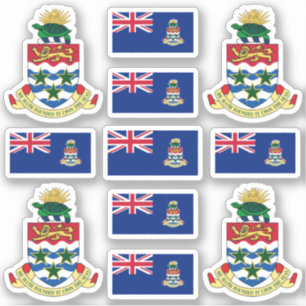 Sticker Symboles de l'État caïmanais / blason et drapeau