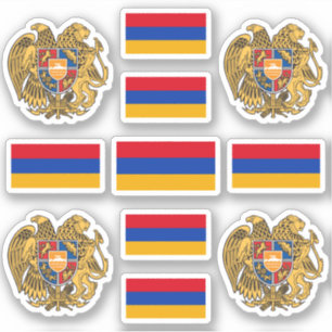 Sticker Symboles nationaux arméniens /Armoiries et drapea
