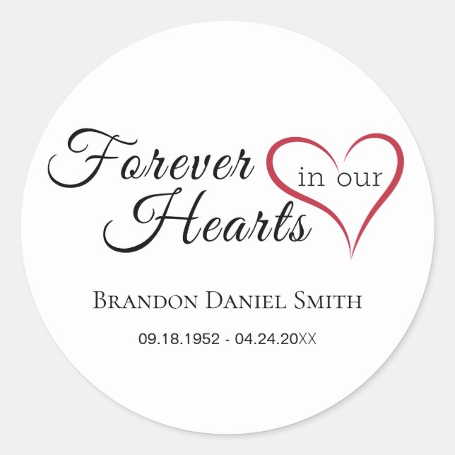 Sticker Sympathy Memorial funéraire (Devant)