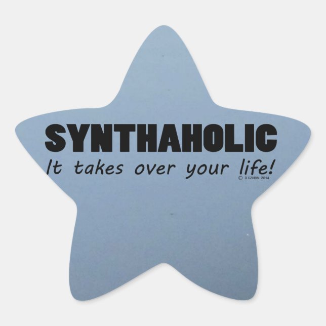 Sticker Synthaholic Life Star (Devant)