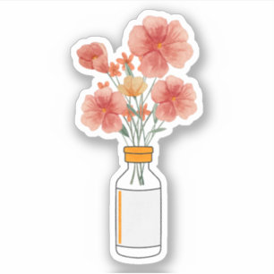 Sticker T1D Novolog Fleurs d'insuline, Diabète, Type 1