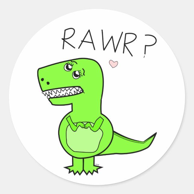 Sticker T-Rex (Devant)