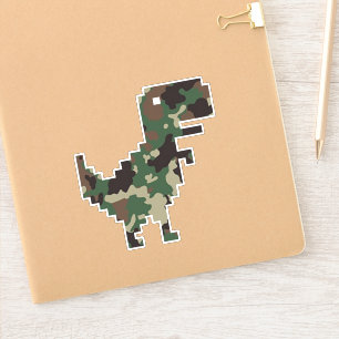 Sticker T-Rex Chrome Camo