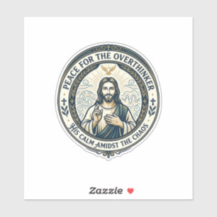 Sticker T-Shirt Affirmations de santé mentale de Jésus Ins