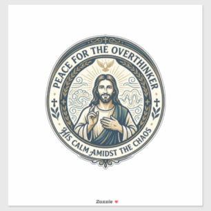 Sticker T-Shirt Affirmations de santé mentale Jésus Inspir