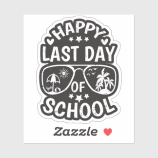 Sticker T-shirt Bon Dernier Jour D'école Enfants Garçons F