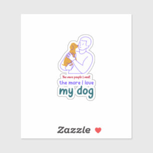 Sticker T-shirt Cadeau Drôle Citation Amateur de Chien Pap