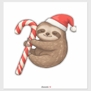 Sticker T-shirt classique Fainéant de Noël étreignant un b