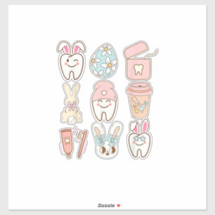 Sticker T-Shirt de Pâques Assistant Dentaire Dentiste Toot