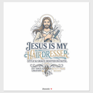 Sticker T-Shirt d'inspiration pour coiffeur du Salon de be