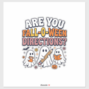Sticker T-shirt drôle de professeur de fantôme d'Halloween