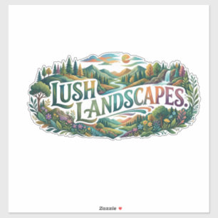 Sticker T-Shirt Paysages Luxuriants