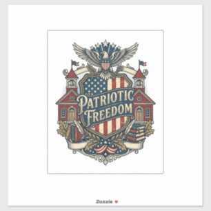 Sticker T-shirt vectoriel graphique patriotique de rentrée