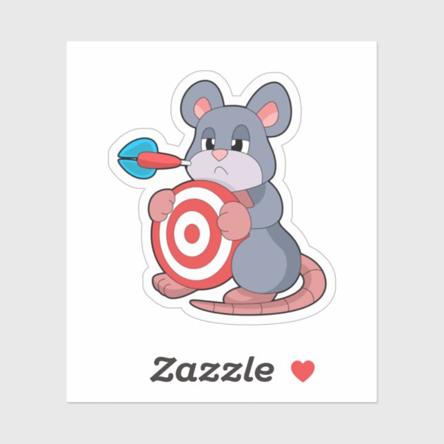 Sticker Tableau de bord fléchettes de souris (Feuille)