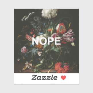 Sticker Tableau Renaissance de la vie morte + Texte de la 