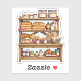 Sticker Tablette de Pantry Artisan avec Delicacs