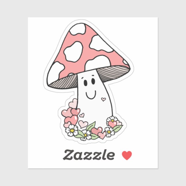 Sticker Tabouret Rose Cute (Feuille)