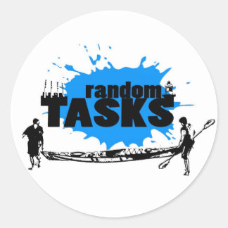 Sticker Tâches Aléatoires : Kayak