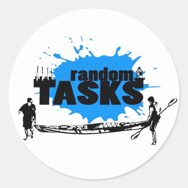 Sticker Tâches Aléatoires : Kayak (Devant)