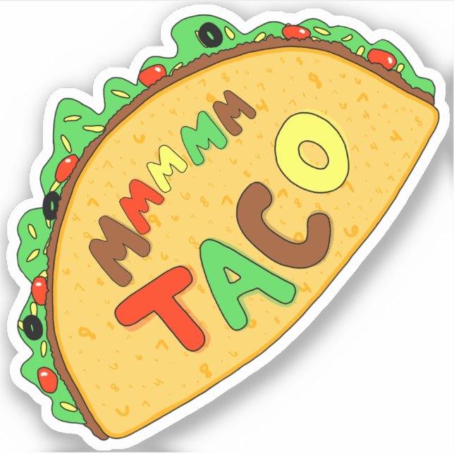 STICKER TACO (Devant)