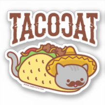 Sticker TACO CAT - "TACOCAT"