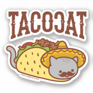Sticker TACO CAT - "TACOCAT"