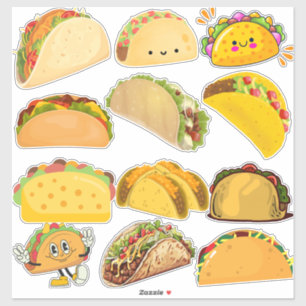 Sticker Taco Collage